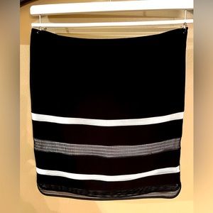 White House Black Market Striped Lined Skirt